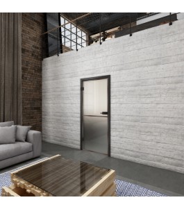 Ganzglastür Loft Rosteisen Genietet 04 Blickdicht