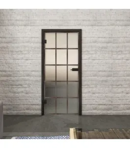 Ganzglastür Loft Rosteisen Genietet 09 Blickdicht