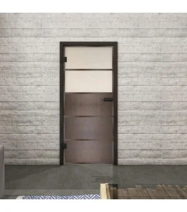 Ganzglastür Loft Rosteisen Genietet 13 Blickdicht