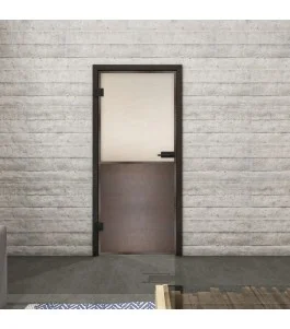 Ganzglastür Loft Rosteisen Genietet 16 Blickdicht