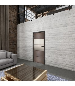 Ganzglastür Loft Rosteisen Genietet 25 Blickdicht
