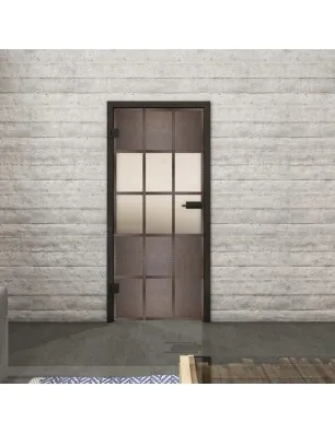 Ganzglastür Loft Rosteisen Genietet 31 Blickdicht