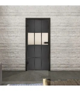 Ganzglastür Loft Schwarzeisen Genietet 32 Blickdicht