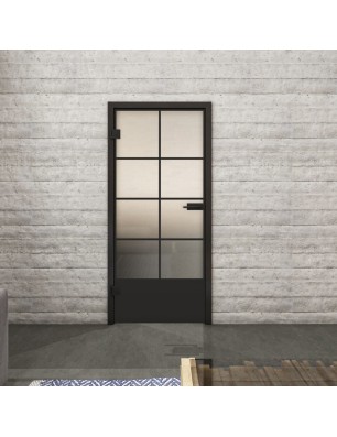 Ganzglastür Loft Schwarzlack 34 Blickdicht-modernes Zuhause