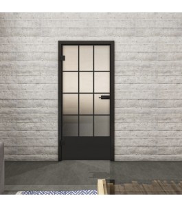 Ganzglastür Loft Schwarzlack 37 Blickdicht-modernes Zuhause