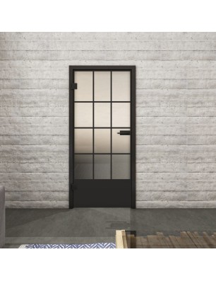 Ganzglastür Loft Schwarzlack 37 Blickdicht-modernes Zuhause