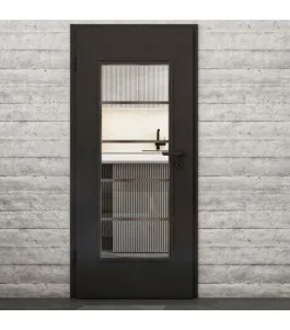 Lichtausschnitt Loft Rosteisen Genietet 01 Auf Klarglas