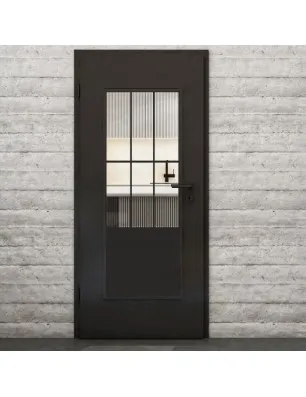 Lichtausschnitt Loft Schwarzlack 03 Auf Klarglas