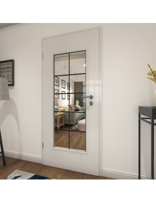 Lichtausschnitt Loft Schwarzlack 05 Auf Klarglas