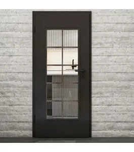 Lichtausschnitt Loft Rosteisen Genietet 05 Auf Klarglas