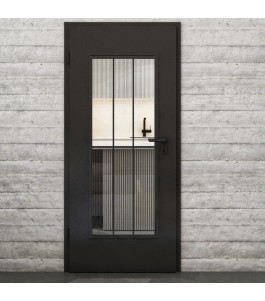 Lichtausschnitt Loft Schwarzlack 12 Auf Klarglas