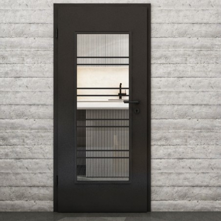 Lichtausschnitt Loft Schwarzlack 16 Auf Klarglas