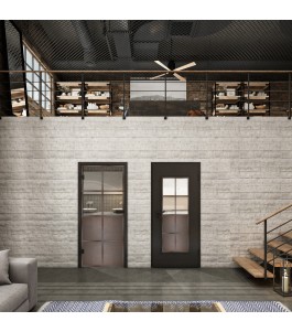 Lichtausschnitt Loft Rosteisen Genietet 18 Auf Klarglas