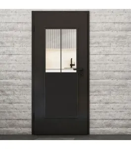 Lichtausschnitt Loft Schwarzlack 26 Auf Klarglas