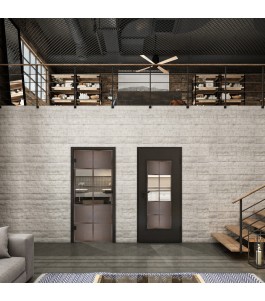 Lichtausschnitt Loft Rosteisen Genietet 28 Auf Klarglas