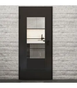 Lichtausschnitt Loft Schwarzlack 31 Auf Klarglas