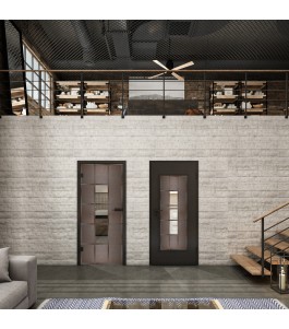 Lichtausschnitt Loft Rosteisen Genietet 34 Auf Klarglas