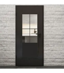 Lichtausschnitt Loft Schwarzlack 36 Auf Klarglas