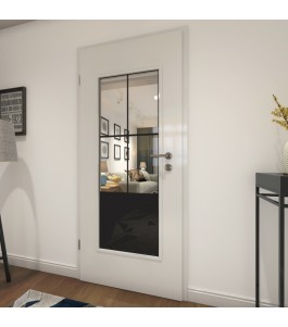 Lichtausschnitt Loft Schwarzlack 36 Auf Klarglas