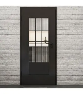 Lichtausschnitt Loft Schwarzlack 37 Auf Klarglas