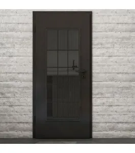 Lichtausschnitt Loft Schwarzlack 09 Auf Grauglas