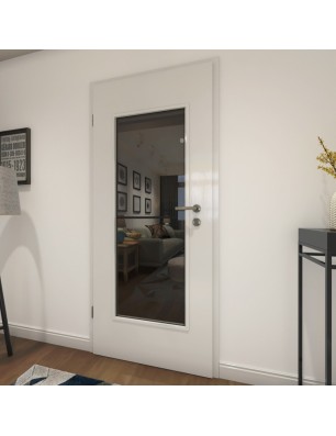 Lichtausschnitt Loft Schwarzlack 04 Auf Grauglas