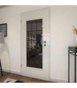 Lichtausschnitt Loft Schwarzlack 09 Auf Grauglas