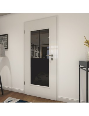 Lichtausschnitt Loft Schwarzlack 24 Auf Grauglas