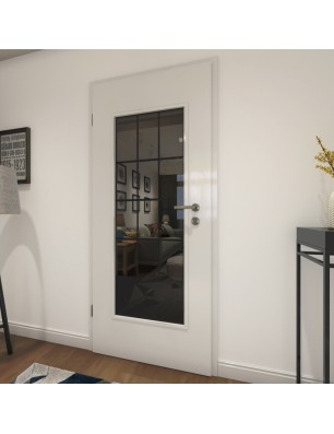Lichtausschnitt Loft Schwarzlack 37 Auf Grauglas