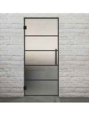 Pendeltür Loft Schwarzlack 01 Blickdicht - modernes Zuhause