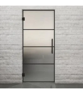 Pendeltür Loft Schwarzlack 02 Blickdicht - modernes Zuhause