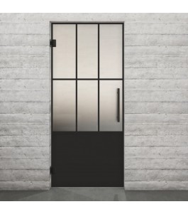 Pendeltür Loft Schwarzlack 03 Blickdicht - modernes Zuhause