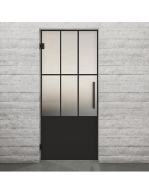 Pendeltür Loft Schwarzlack 03 Blickdicht - modernes Zuhause