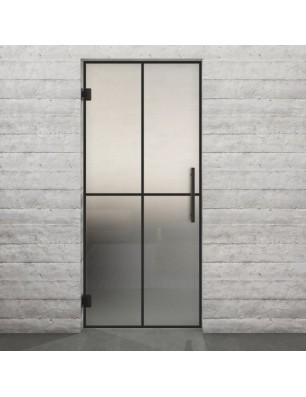 Pendeltür Loft Schwarzlack 08 Blickdicht - modernes Zuhause