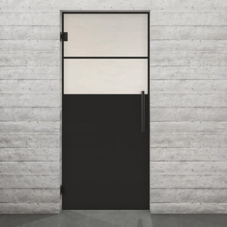 Pendeltür Loft Schwarzlack 22 Blickdicht - modernes Zuhause