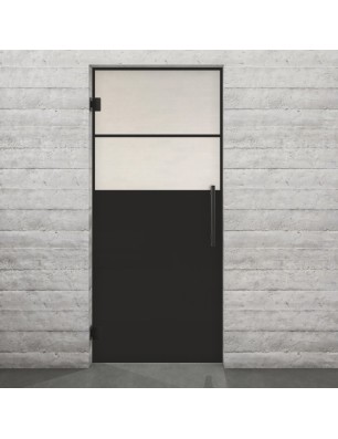 Pendeltür Loft Schwarzlack 22 Blickdicht - modernes Zuhause
