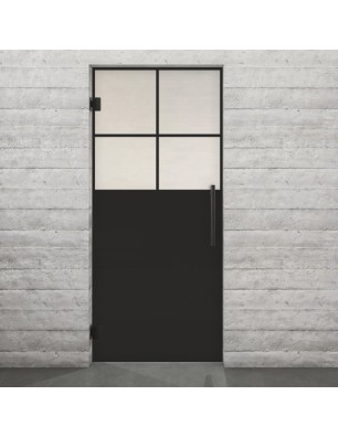 Pendeltür Loft Schwarzlack 23 Blickdicht - modernes Zuhause