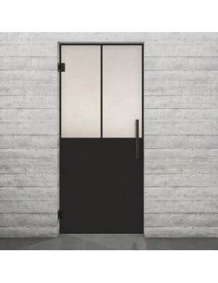 Pendeltür Loft Schwarzlack 26 Blickdicht - modernes Zuhause