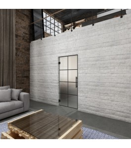 Pendeltür Loft Schwarzlack 06 Blickdicht - modernes Zuhause