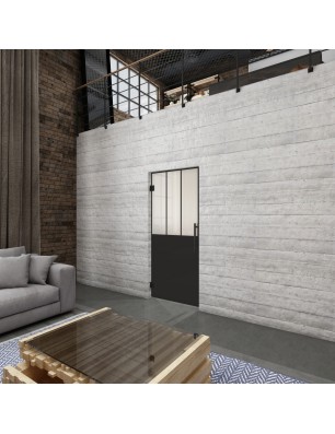 Pendeltür Loft Schwarzlack 30 Blickdicht - modernes Zuhause