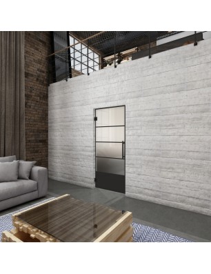Pendeltür Loft Schwarzlack 31 Blickdicht - modernes Zuhause