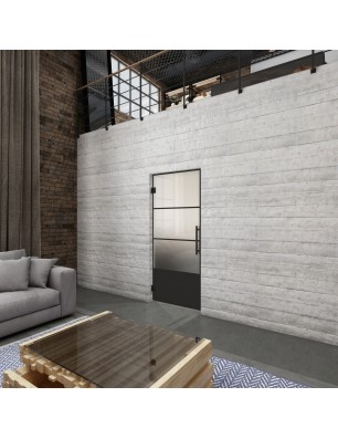 Pendeltür Loft Schwarzlack 32 Blickdicht - modernes Zuhause