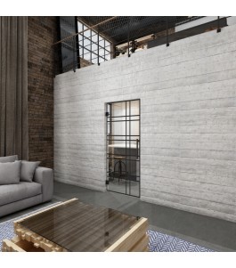 Pendeltür Loft Schwarzlack 19 Auf Klarglas-modernes Zuhause