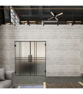 Pendeltür Loft Schwarzlack 21 Blickdicht - modernes Zuhause
