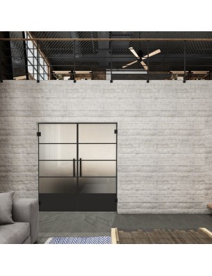 Pendeltür Loft Schwarzlack 31 Blickdicht - modernes Zuhause