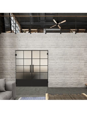 Pendeltür Loft Schwarzlack 34 Blickdicht - modernes Zuhause