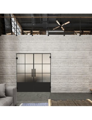 Pendeltür Loft Schwarzlack 35 Blickdicht - modernes Zuhause