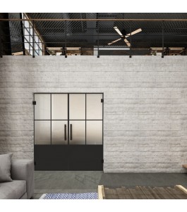 Pendeltür Loft Schwarzlack 36 Blickdicht - modernes Zuhause