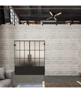 Pendeltür Loft Schwarzlack 38 Blickdicht - modernes Zuhause