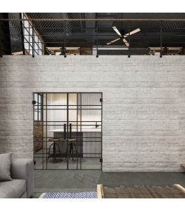 Pendeltür Loft Schwarzlack 19 Auf Klarglas-modernes Zuhause